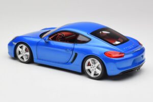 Porsche Cayman 981 S Aqua Blå Metallic Minichamps 1:18 110062221 Metall — bild 7 av 8
