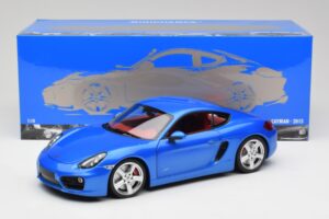 Porsche Cayman 981 S Aqua Blå Metallic Minichamps 1:18 110062221 Metall — bild 8 av 8