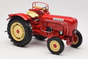 Porsche-Diesel Super Traktor Hofherr Schrantz Röd Minichamps 1:18 109183071 Metall — bild 6 av 8