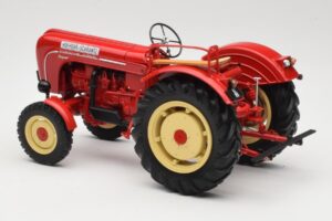 Porsche-Diesel Super Traktor Hofherr Schrantz Röd Minichamps 1:18 109183071 Metall — bild 7 av 8