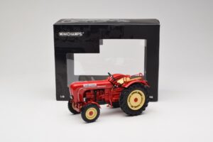 Porsche-Diesel Super Traktor Hofherr Schrantz Röd Minichamps 1:18 109183071 Metall — bild 8 av 8