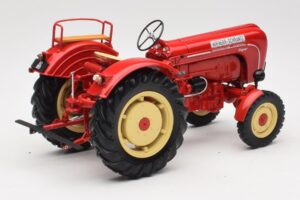 Porsche-Diesel Super Traktor Hofherr Schrantz Röd Minichamps 1:18 109183071 Metall — bild 3 av 8