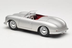 Porsche No. 1 Typ 356 Roadster Silver Maisto 1:18 50324 Metall — bild 7 av 8