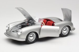 Porsche No. 1 356 Roadster Fish Silver Maisto 1:18 31853 Metall — bild 2 av 8