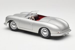 Porsche No. 1 356 Roadster Fish Silver Maisto 1:18 31853 Metall — bild 7 av 8