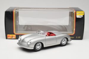 Porsche No. 1 356 Roadster Fish Silver Maisto 1:18 31853 Metall — bild 8 av 8