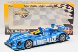 Porsche RS Spyder LMP2 #31 Team Essex C. Elgaard / J. Nielsen / K. Poulsen 24 Hours of Le Mans 2008 Norev 1:18 187519 Metall — bild 6 av 6