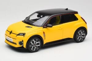Renault 5 E-Tech Pop Gul & Svart Norev 1:18 185500 Metall