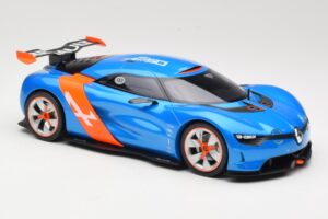 Alpine A110-50 Blå & Orange Norev 1:18 185147 Metall — bild 4 av 6
