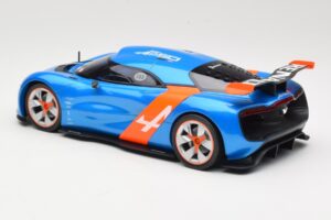 Alpine A110-50 Blå & Orange Norev 1:18 185147 Metall — bild 5 av 6
