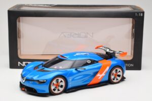 Alpine A110-50 Blå & Orange Norev 1:18 185147 Metall — bild 6 av 6