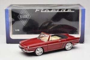 Renault Floride Cabriolet Röd Norev 1:18 185175 Metall — bild 8 av 8