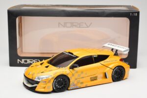 Renault Megane Trophy Showcar Gul Eurocup Megane Trophy 2011 Norev 1:18 185109 Metall — bild 8 av 8