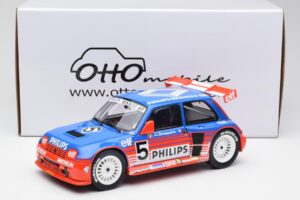 Renault R5 Maxi Turbo #5 Philips J-L. Busquet Superproduction 1987 Otto 1:18 OT1094 Resin — bild 6 av 6