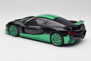 Rimac Nevera Record Monochrome Svart GT Spirit 1:18 GT916 Resin — bild 5 av 6
