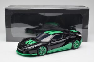 Rimac Nevera Record Monochrome Svart GT Spirit 1:18 GT916 Resin — bild 6 av 6