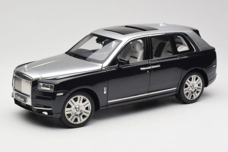 Rolls-Royce Cullinan Svart & Silver OEM 1:18 ROLLS001 Metall