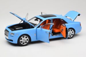 Rolls-Royce Ghost Series I Ljusblå Kyosho 1:18 08802LB Metall — bild 2 av 8