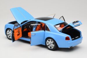 Rolls-Royce Ghost Series I Ljusblå Kyosho 1:18 08802LB Metall — bild 5 av 8