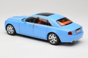 Rolls-Royce Ghost Series I Ljusblå Kyosho 1:18 08802LB Metall — bild 7 av 8