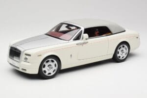Rolls-Royce Phantom Drophead Coupe English Vit Kyosho 1:18 08871EW2 Metall — bild 4 av 10
