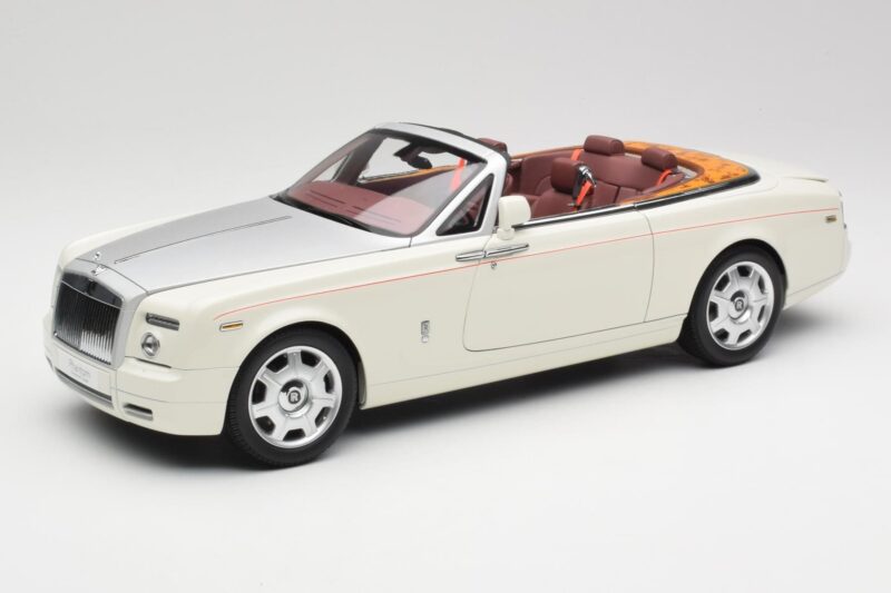Rolls-Royce Phantom Drophead Coupe English Vit Kyosho 1:18 08871EW2 Metall