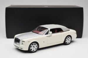 Rolls-Royce Phantom Drophead Coupe English Vit Kyosho 1:18 08871EW2 Metall — bild 10 av 10