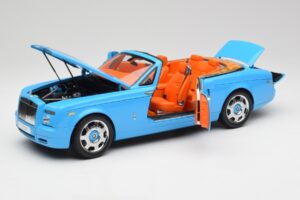 Rolls-Royce Phantom Drophead Coupe Powder Blå Kyosho 1:18 08871BL Metall — bild 2 av 10