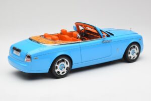 Rolls-Royce Phantom Drophead Coupe Powder Blå Kyosho 1:18 08871BL Metall — bild 5 av 10