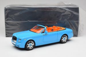 Rolls-Royce Phantom Drophead Coupe Powder Blå Kyosho 1:18 08871BL Metall — bild 10 av 10