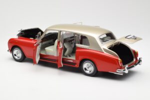 Rolls-Royce Phantom VI Röd Ljusbeige Kyosho 1:18 08905RLB Metall — bild 5 av 8