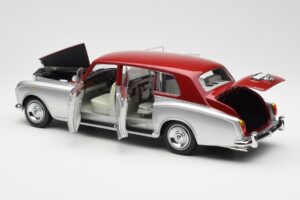 Rolls-Royce Phantom VI Silver Röd Kyosho 1:18 08905SR Metall — bild 5 av 8
