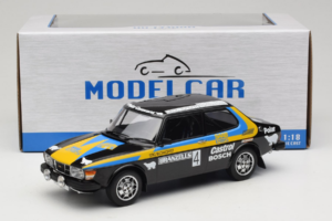 Saab 99 EMS #4 S. Blomqvist / H. Sylvan Rally Sweden Winner 1977 MCG 1:18 MCG18826R Metall — bild 6 av 6
