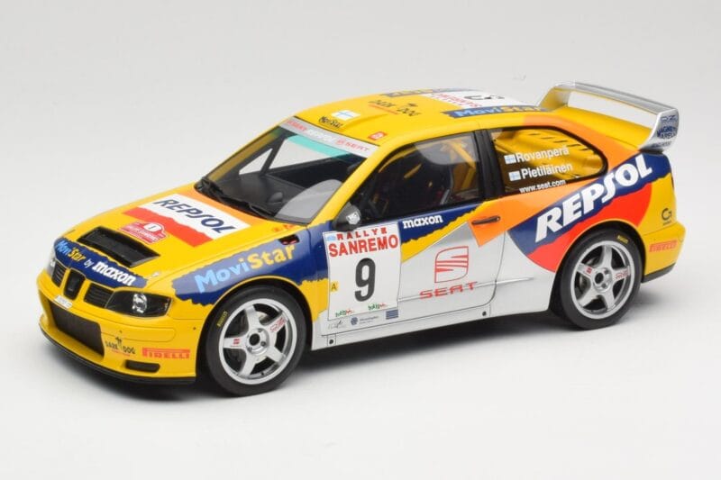 SEAT Cordoba WRC Evo 2 #9 H. Rovanpera / R. Pietilainen Rally San Remo 1999 Otto 1:18 OT483 Resin
