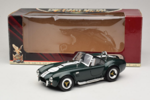 Shelby Cobra 427 S/C Mörkgrön Vita Ränder Road Signature 1:18 92058-P1 Metall — bild 8 av 8
