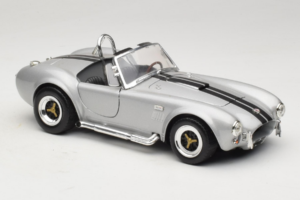 Shelby Cobra 427S/C Silver Med Svarta Ränder Road Signature 1:18 92058 Metall — bild 6 av 8