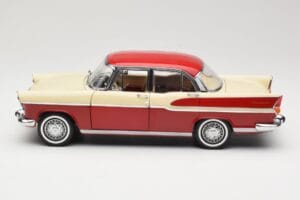 Simca Chambord Röd & Elfenben Norev 1:18 185721 Metall — bild 4 av 8