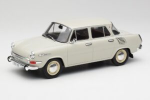 Skoda 1000 MB Grå & Vit MCG 1:18 MCG18275 Metall