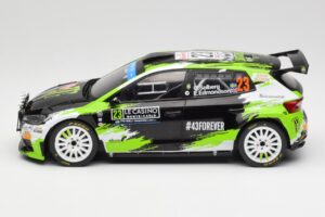 Skoda Fabia Rally2 #23 O. Solberg / E. Edmondson Rally Monte Carlo 2023 IXO 1:18 18RMC155A Metall — bild 3 av 6