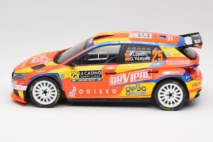 Skoda Fabia Rally2 #25 P. Lopez Rally Monte Carlo 2024 IXO 1:18 18RMC199 Metall — bild 3 av 6