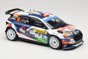 Skoda Fabia Rally2 #10 S. Wagner / G. Winter Barum Czech Rally Zlín 2024 IXO 1:18 18RMC221 Metall — bild 4 av 6