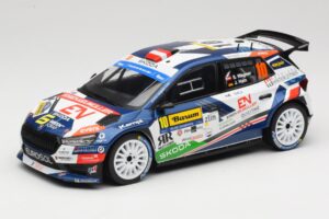 Skoda Fabia Rally2 #10 S. Wagner / G. Winter Barum Czech Rally Zlín 2024 IXO 1:18 18RMC221 Metall