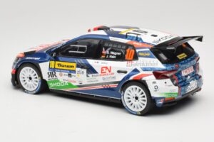 Skoda Fabia Rally2 #10 S. Wagner / G. Winter Barum Czech Rally Zlín 2024 IXO 1:18 18RMC221 Metall — bild 5 av 6