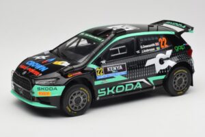 Skoda Fabia Rally2 #22 Toksport G. Greensmith / J. Andersson Safari Rally Kenya 2024 IXO 1:18 18RMC209 Metall