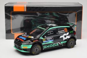 Skoda Fabia Rally2 #22 Toksport G. Greensmith / J. Andersson Safari Rally Kenya 2024 IXO 1:18 18RMC209 Metall — bild 6 av 6