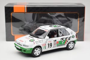 Skoda Felicia Kit Car #19 P. Sibera / P. Gross Tour de Corse 1995 IXO 1:18 18RMC149B Metall — bild 6 av 6
