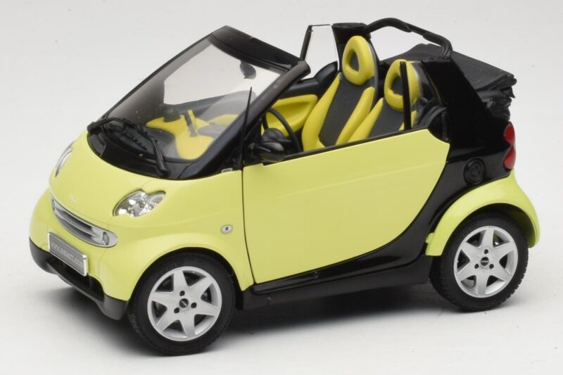 Smart Fortwo 450 Cabrio Gul Minichamps 1:18 0012889V001C49Q00 Metall