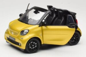 Smart Fortwo 453 Cabriolet Svart Och Gul Norev 1:18 B66960289 Metall — bild 2 av 8