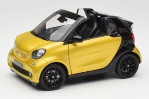 Smart Fortwo 453 Cabriolet Svart Och Gul Norev 1:18 B66960289 Metall