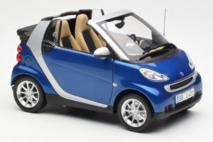 Smart Fortwo W451 Cabriolet Blå Silver Minichamps 1:18 Q0022565V001C80Q00 Metall — bild 6 av 8